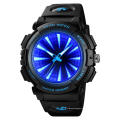 Skmei 1521 LED-Hintergrundbeleuchtung für Herren digitale schwarze wasserdichte Armbanduhren